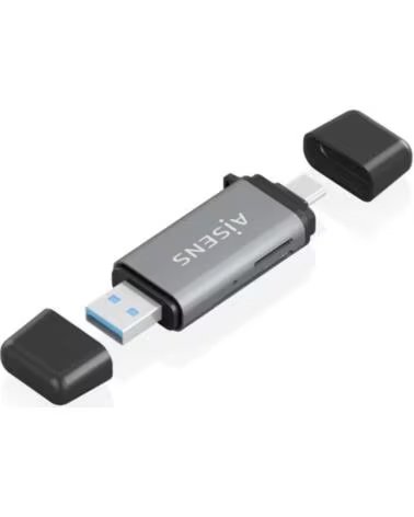 AISENS Lector SD MSD MMC RS-MMC MMCM USBA USBC