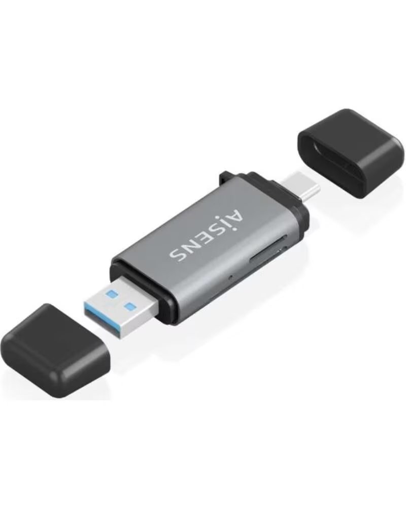 AISENS Lector SD MSD MMC RS-MMC MMCM USBA USBC