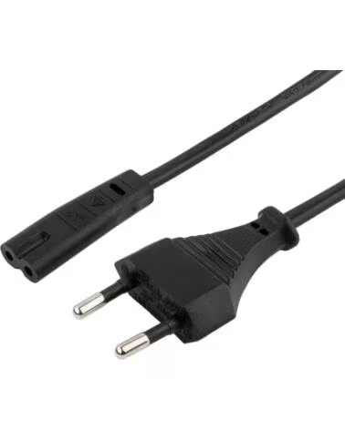 GEMBIRD Cable Alimentacion Euro 2pin C7 1 8M Negro