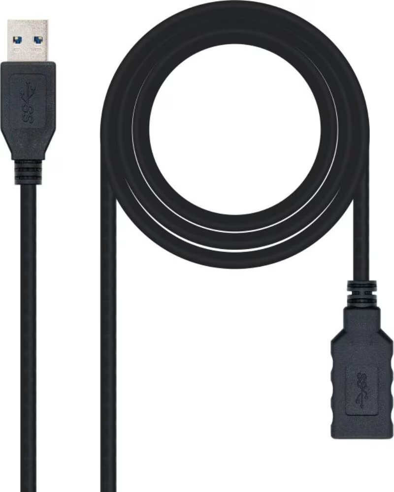 NANO CABLE Nanocable Cable USB 3 0 Tipo A-M-A-H Negro 3 0 m