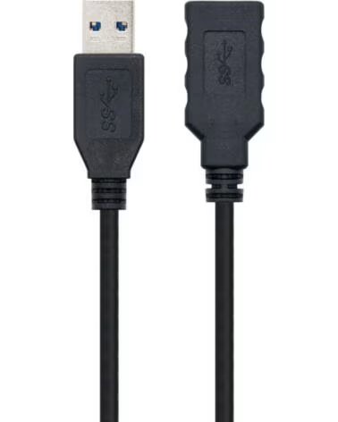 NANO CABLE Nanocable Cable USB 3 0 Tipo A-M-A-H Negro 3 0 m