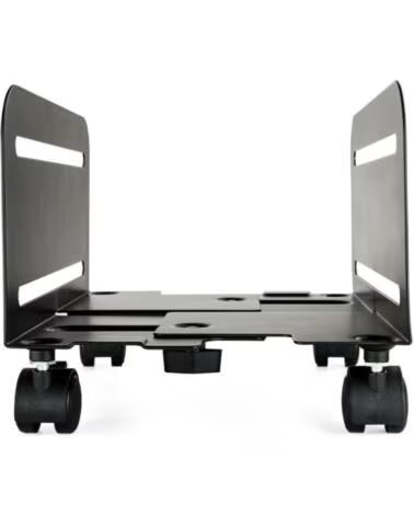 TOOQ Soporte para CPU de SUELO con ruedas negro