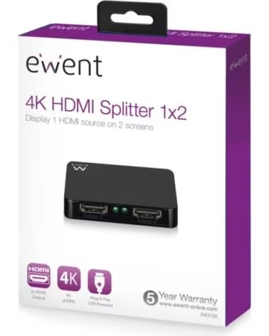 EWENT Divisor 4K HDMI 1x2 High Speed