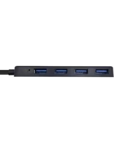 AISENS Hub USB 3 0 tipo A-M-4xtipo A-H negro 30cm
