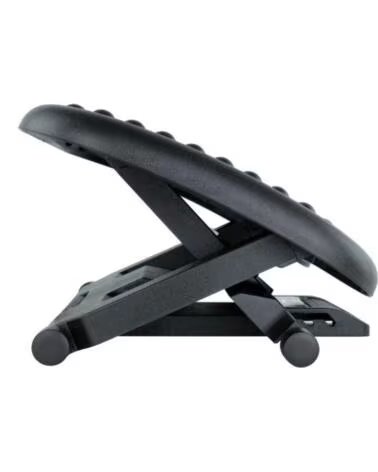 TOOQ Reposapies ajustable confort Negro