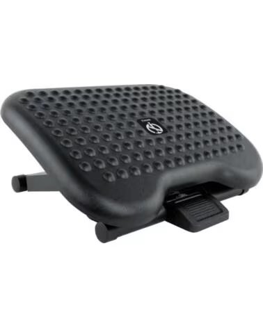 TOOQ Reposapies ajustable confort Negro