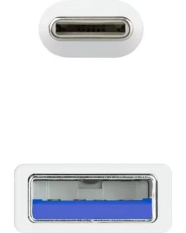 NANO CABLE Nanocable Cable USB 3 1 Gen2 USB-C-A 2 M Blanco