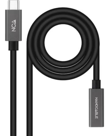 NANO CABLE Nanocable Cable USB 3 2 Gen2 USB-C M-H 1 5 M Negro
