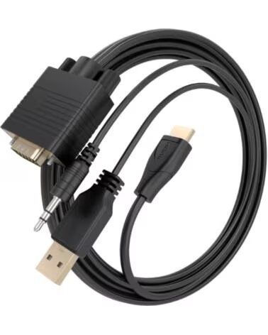 AISENS Cable Conversor SVGA y Audio a HDMI 1m