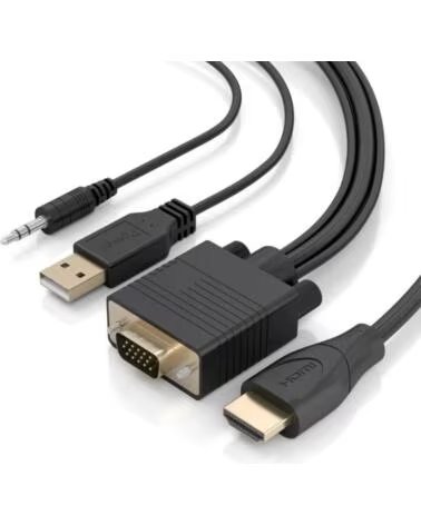 AISENS Cable Conversor HDMI a SVGA y Audio 1 5m