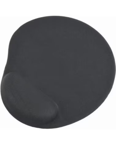 GEMBIRD Alfombrilla de gel con reposamunecas Negra