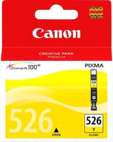 CANON Cartucho tinta cli 526 amarillo 9ml ip 4850 - mg 5150 - 5250 - 6150 - 8150