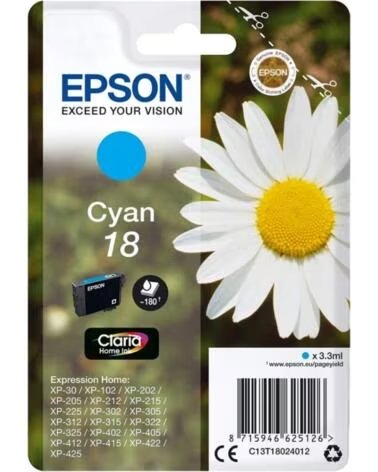 EPSON CARTUCHO T1802 CYAN