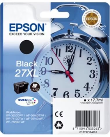 EPSON Cartucho tinta t271140 27xl negro wf - 3620 - 3460dtwf - dwf - despertador