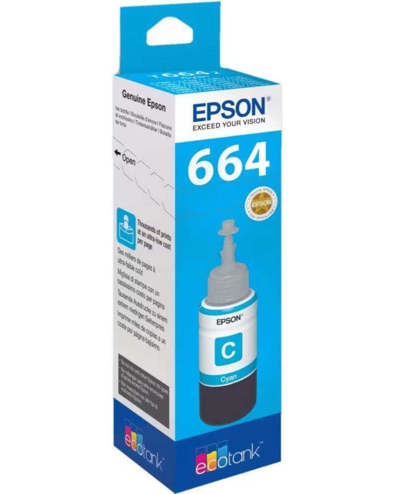 EPSON Cartucho ecotank 664 t664240 70ml l355 - l555 cyan