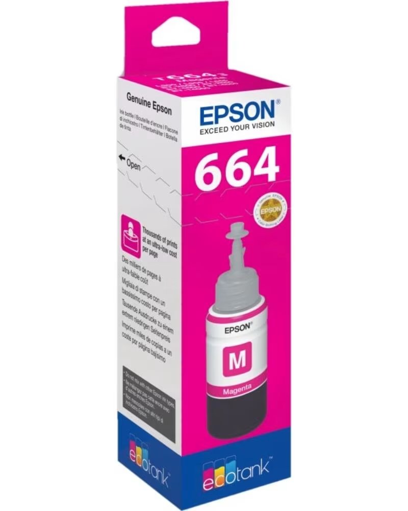 EPSON Cartucho ecotank 664 t664340 magenta 70ml l355 - l555