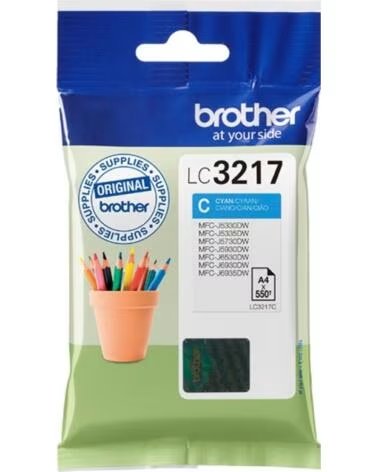 BROTHER Cartucho tinta lc3217c cian 550 paginas mfcj5330dw - mfcj5730dw - mfcj6530dw - mfcj6930dw
