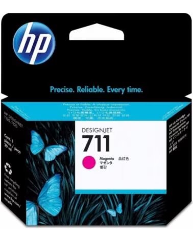 HP Cartucho tinta 711 cz131a magenta