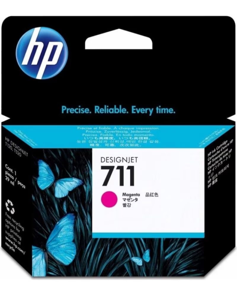 HP Cartucho tinta 711 cz131a magenta