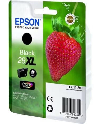 EPSON Cartucho tinta 29xl c13t29914012 negro xp235 - xp332 - xp3357xp4327xp435 - fresa