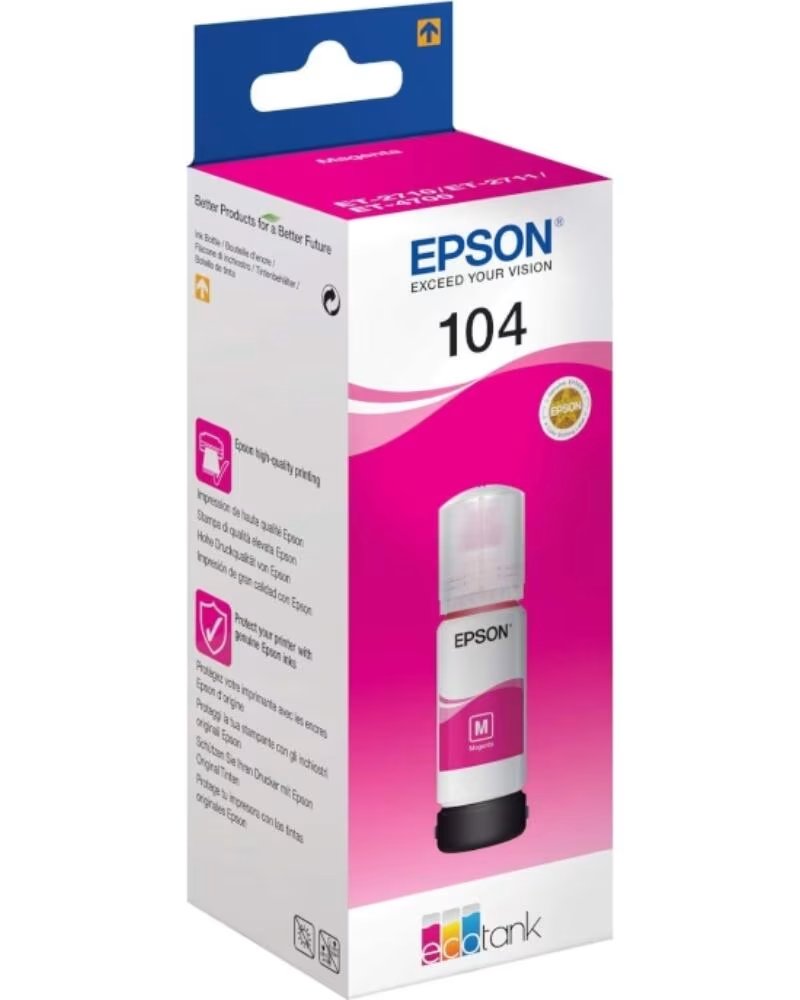 EPSON Cartucho ecotank 104 magenta ink 65ml botella
