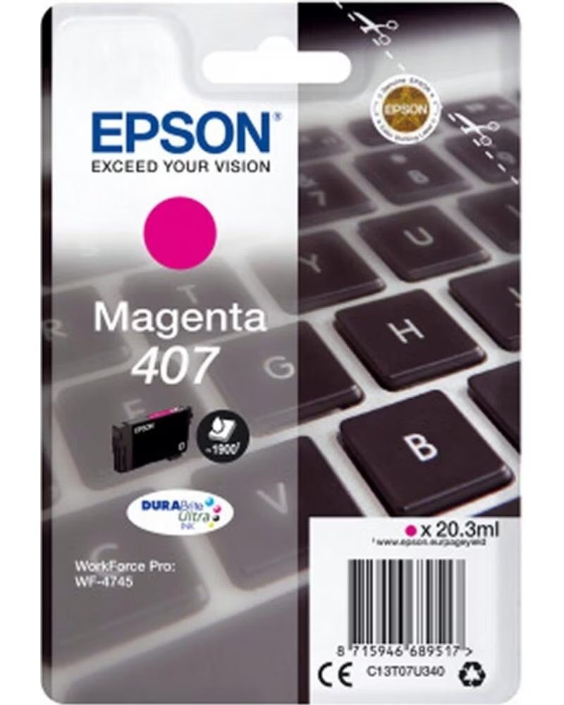 EPSON Cartucho tinta 407 magenta