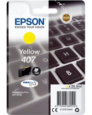 EPSON Cartucho tinta 407 amarillo