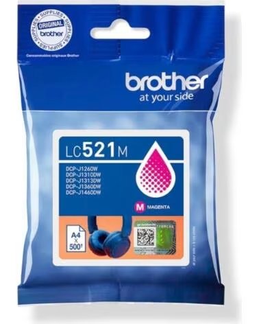 BROTHER Cartucho LC521M Magenta