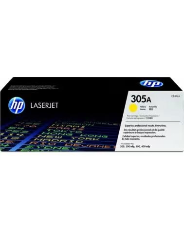 HP Toner 305a ce412a amarillo 2600pag laserjet pro 300 m351a 300 mfp m375nw 400 m451 400 mfp m475