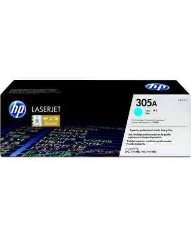 HP Toner 305a ce411a cian 2600pag laserjet pro 300 m351a 300 mfp m375nw 400 m451 400 mfp m475