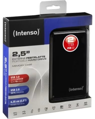 INTENSO Disco duro externo hdd 2tb 2 5 pulgadas usb 3 0
