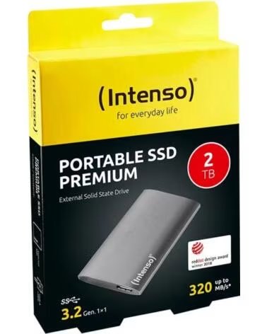 INTENSO Disco duro externo solido ssd 3823470 2tb premium edition 1 8 pulgadas antracita