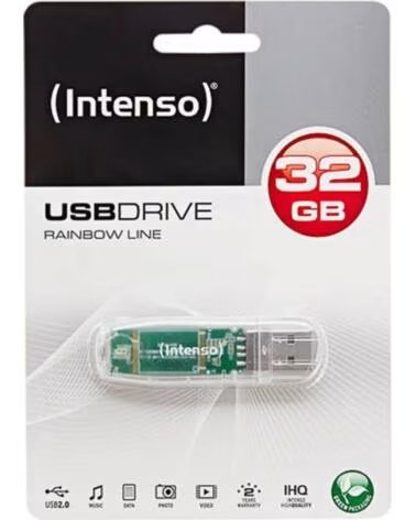 INTENSO Memoria usb 2 0 rainbow 32gb transparente