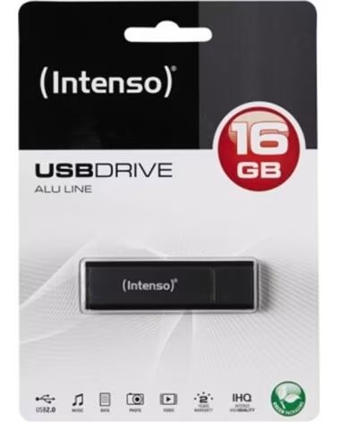 INTENSO Memoria usb 2 0 alu line 16gb aluminio antracita