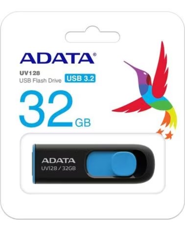 ADATA Memoria usb 3 2 uv128 32gb negro - azul