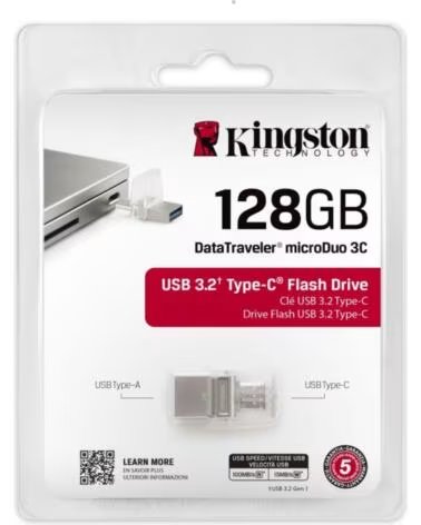 KINGSTON DataTraveler MicroDuo 3C 128GB USB3 2
