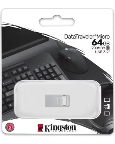KINGSTON DataTraveler DTMC3G2 64GB Metal USB3 2