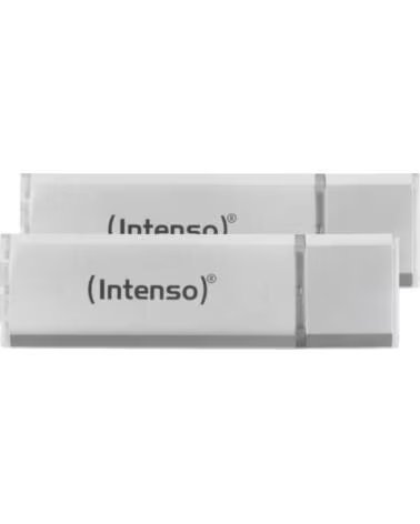 INTENSO Memoria usb 3 2 ultra 64gb pack 2 unidades aluminio