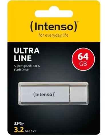 INTENSO Memoria usb 3 2 ultra 64gb pack 2 unidades aluminio