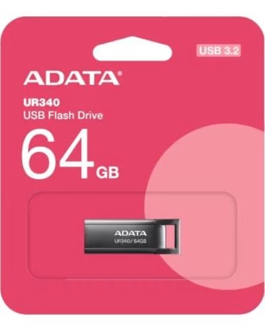 ADATA Pen Drive Unidad flash USB UR340 64GB USB 3 2 Gen2 BLACK