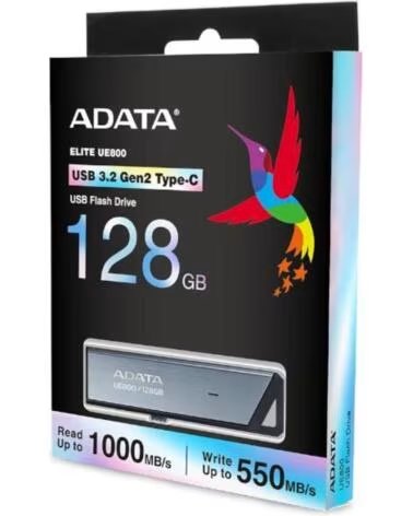 ADATA Lapiz USB ELITE UE800 128GB USB-C 3 2 Gen2