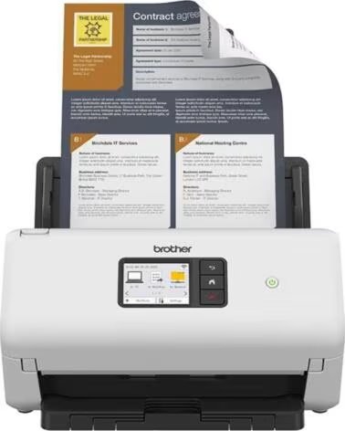 BROTHER Escaner ADS4550 Duplex Wifi Red