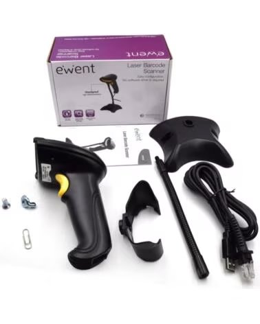 EWENT Lector codigo de barras EW3400 1D Laser Usb