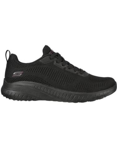 SKECHERS ZAPATILLA BOBS SQUAD 117209 BBK NEGRO