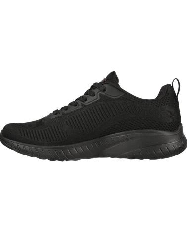 SKECHERS ZAPATILLA BOBS SQUAD 117209 BBK NEGRO