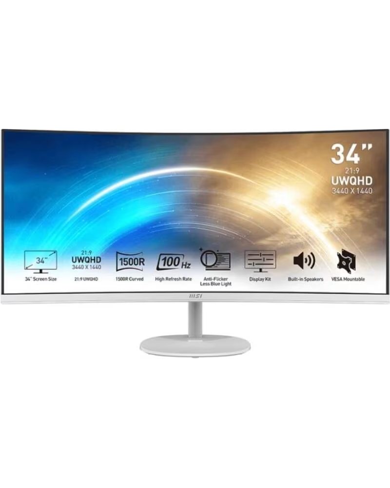 MSI MP341CQW Monitor34 UWQHD VGA HDMI MM curv
