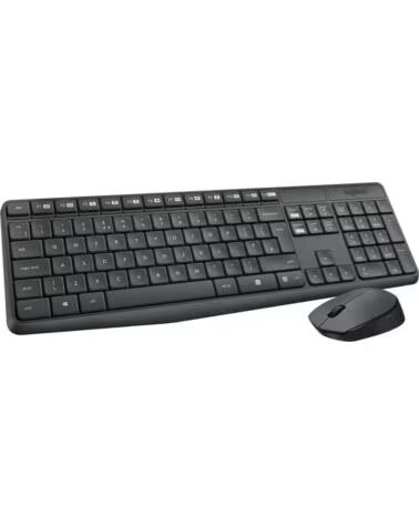LOGITECH MK235 Teclado y raton Inalambrico Gris