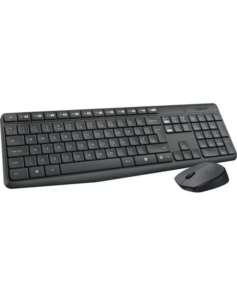 LOGITECH MK235 Teclado y raton Inalambrico Gris
