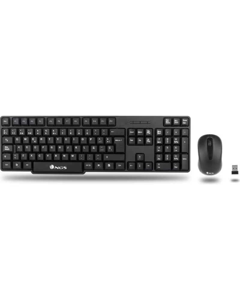 NGS Kit teclado mouse raton euphoria kit wireless inalambrico