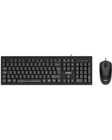 NILOX Kit Tecladoraton NXKME0011 Usb NEgro